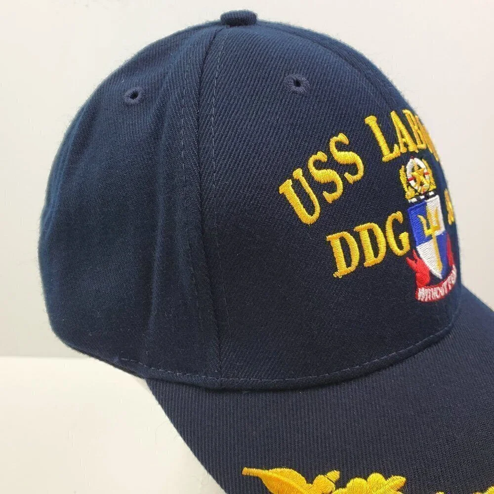 USS Laboon DDG 58 Hat Navy Destroyer Military Gold Leaf Corps USA Cap